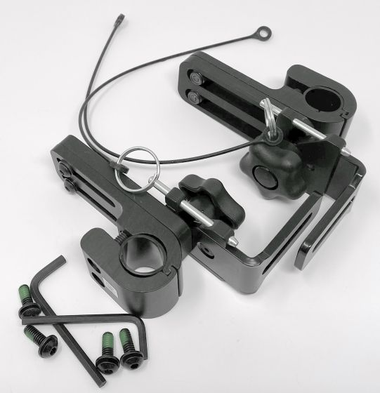 Therafin 51075 Back Hardware, Transit, 2 Knob Wrap Around, L/R Pair