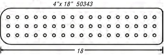 Therafin-50343 Pad, Hip Guide Pad, Flat, 4 x 18