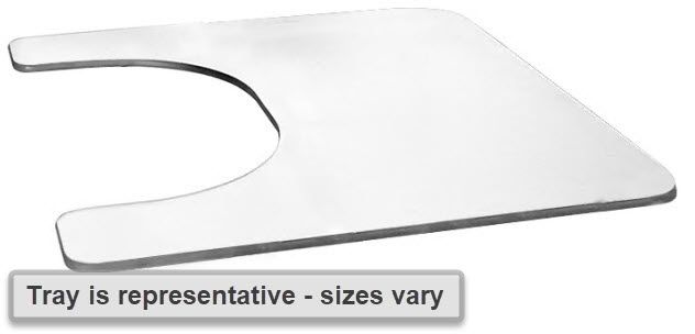 Therafin-T13400X-Padded Tray Overlay, 27-1/2W X 23-1/2D With 17X10 Body Cutout 1/EA