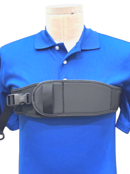 Therafin Chest Strap, 2Pc Therafit 5Mm Static W/Hook-N-Loop Adj & Buckle