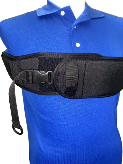Therafin Chest Strap, 2Pc Therafit 5Mm Static W/Hook-N-Loop Adj & Buckle