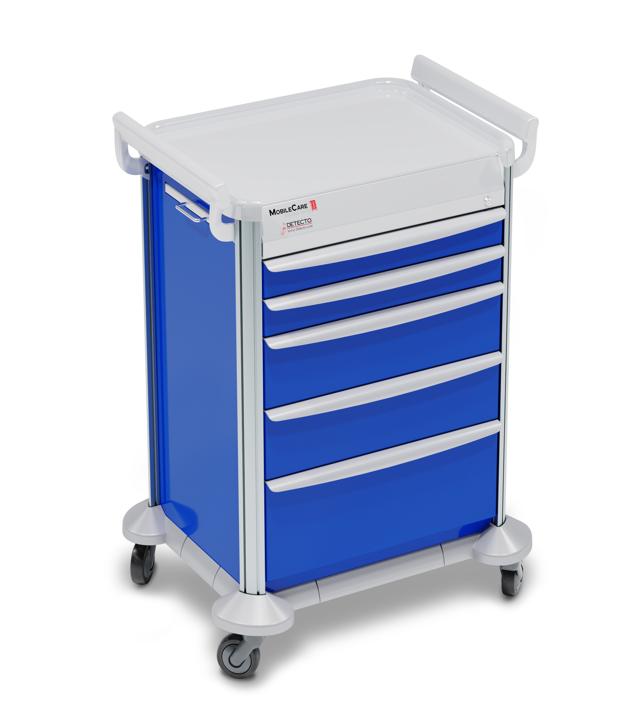 Detecto MobileCare Series Medical Cart, Blue, 16.5 in. Electronic