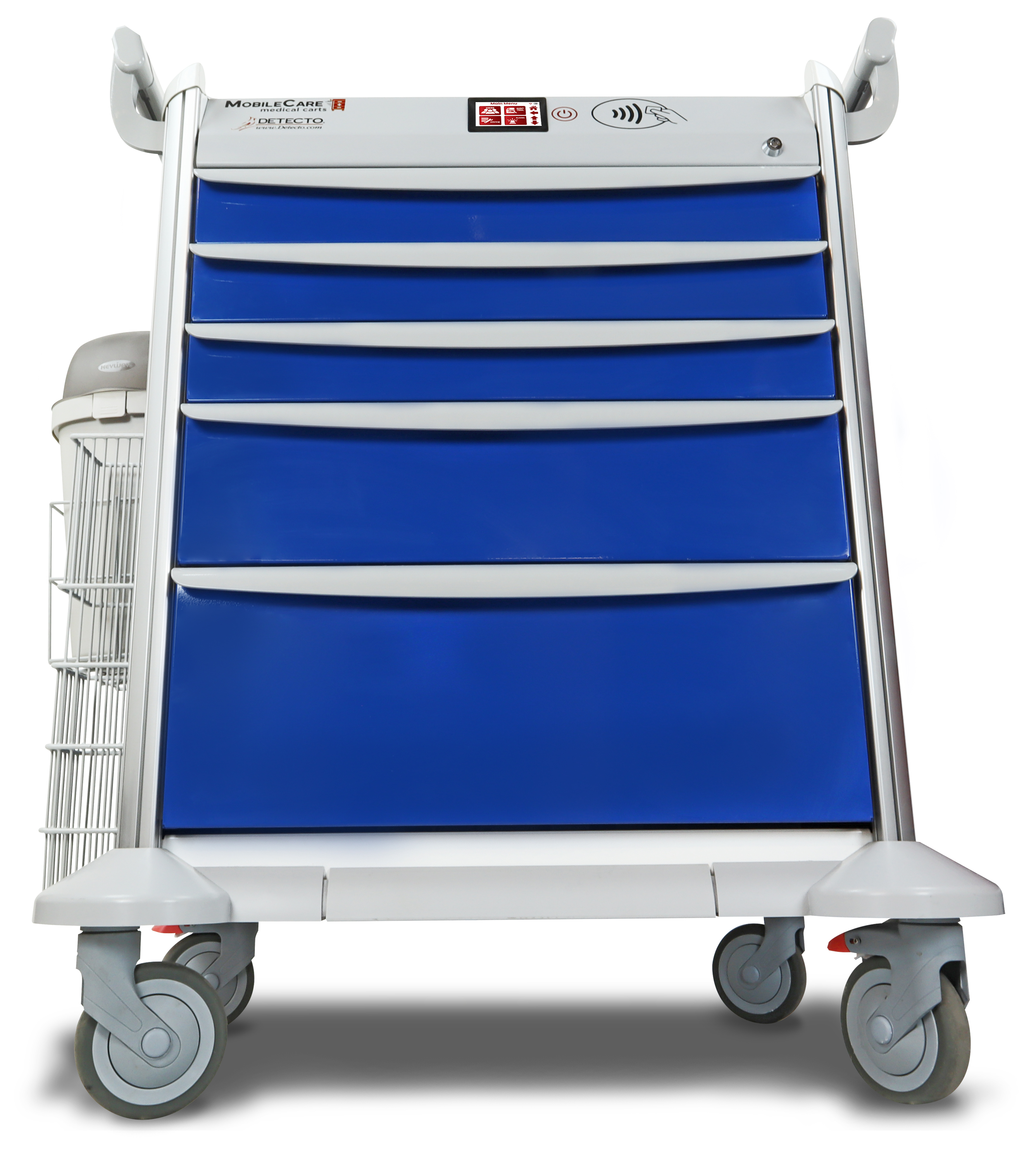 Detecto MobileCare Series Medical Cart, Blue, 16.5 in. Electronic