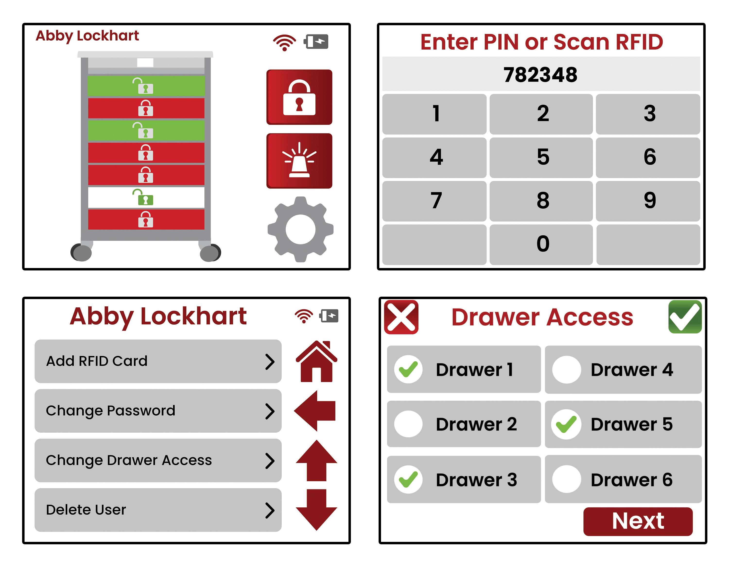 Detecto MobileCare Series Medical Cart, Yellow, 23 in. Electronic