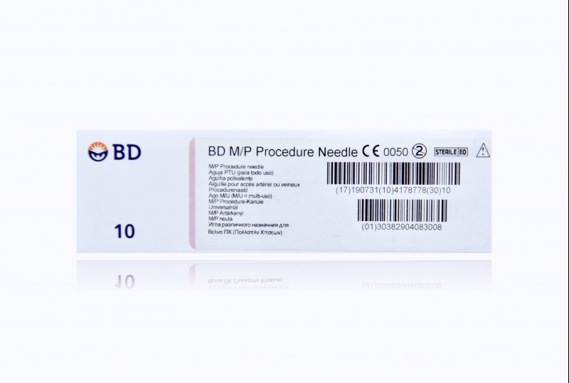 BD-408295 Single Wall Puncture (M/P) Procedure Needle, 18G x 2¾" One Part Needle, Wings For .032"-.038" Guide Wire, 10/bx, 5 bx/cs (Continental US Only)