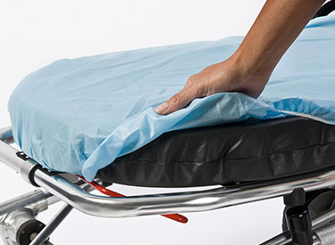 Graham Medical-54420 Sheet, Powerfit® Barrier, 33" x 89", Non-Woven Poly, Light Blue (50/cs)