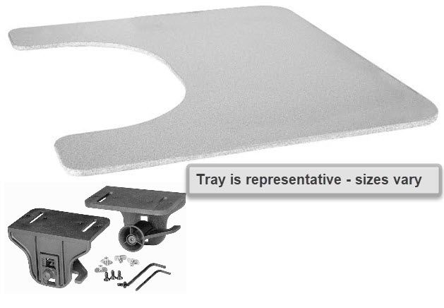 Therafin 20W x 18D Grey Tray, 9 x 6 BC