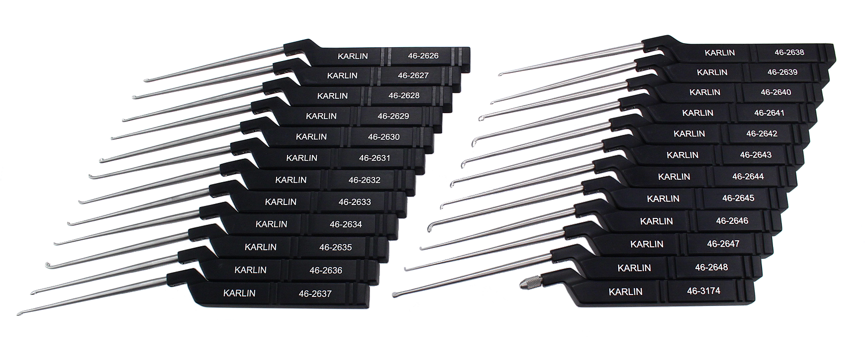 Aspen Surgical-46-2625 Karlin Kit/Set, XI Cervical Microdisectomy Curette, (set/24) (US Only) (Not Available For Sale into Canada) / ea