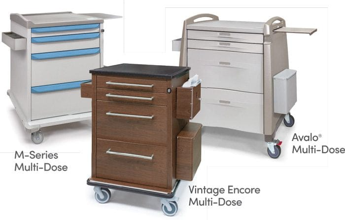 Capsa Healthcare M-Series Medication Cart & Accessories