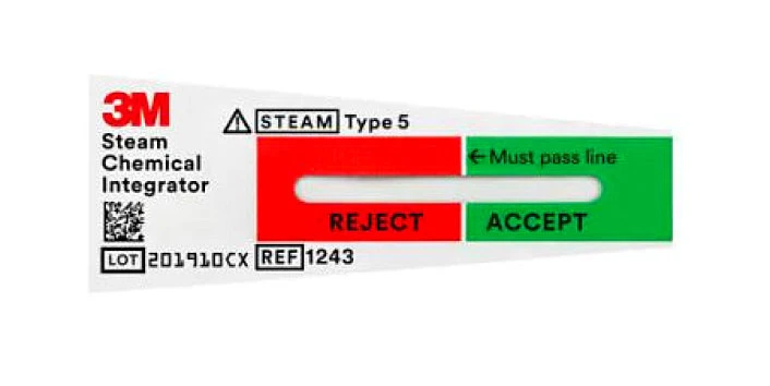 3M-1243B Attest Steam Chemical Integrator (100 per pack)