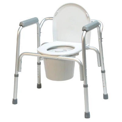 Graham Field-2195KD-2 - Folding Aluminum Commode, 2 Each Per Case