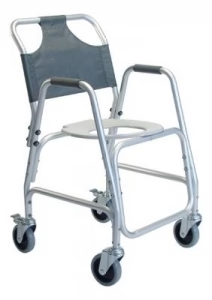 Graham Field-7910A-1-Silla de transporte para ducha - SILLA DE DUCHA ALUM 5 RUEDAS LUMEX