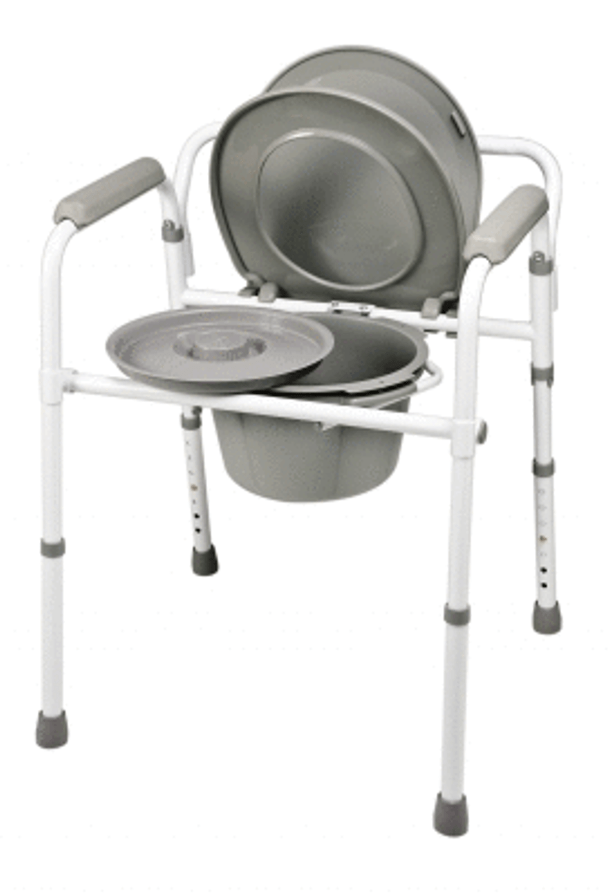 Graham Field 3-in-1 Steel Folding Commode