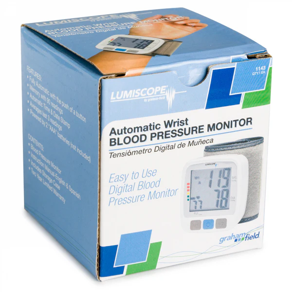 Graham Field-1143-Automatic Wrist Blood Pressure Monitor, Lumiscope