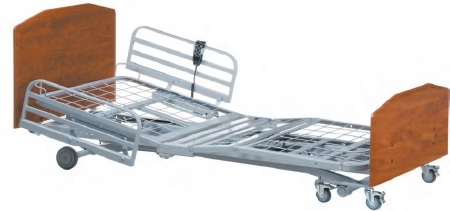 Cama eléctrica serie Span America-QD2000B-Rexx de 80 pulgadas con plataforma de rejilla y rango de altura de 7-7/8 a 26 pulgadas