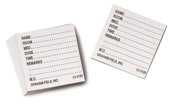 Graham Field-Medicine Dispenser Tray Cards, pack of 500