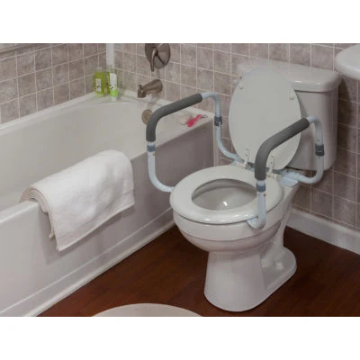 Graham Field-6450R-2-Adjustable Toilet Safety Rail, 2 Each Per Case