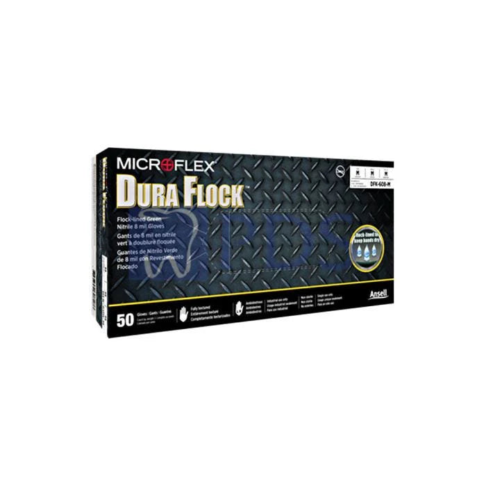 Ansell Microflex Dura Flock® Flock-Lined Industrial-Grade Gloves