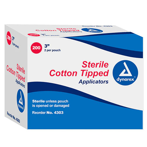 Dynarex Cotton Tipped Wood Applicators