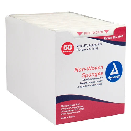 Dynarex Non-Woven Sponges, Sterile & Non-Sterile