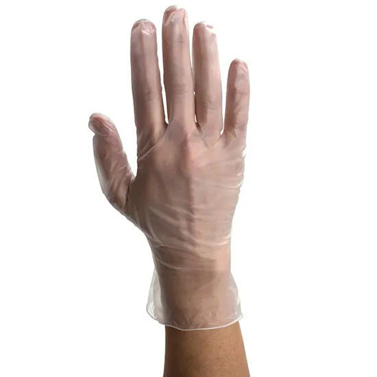 Dynarex Safe-Touch Vinyl Exam Gloves - Powder-Free (Case Of 10 Boxes)