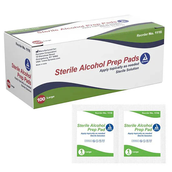 Dynarex Sterile Alcohol Prep Pads