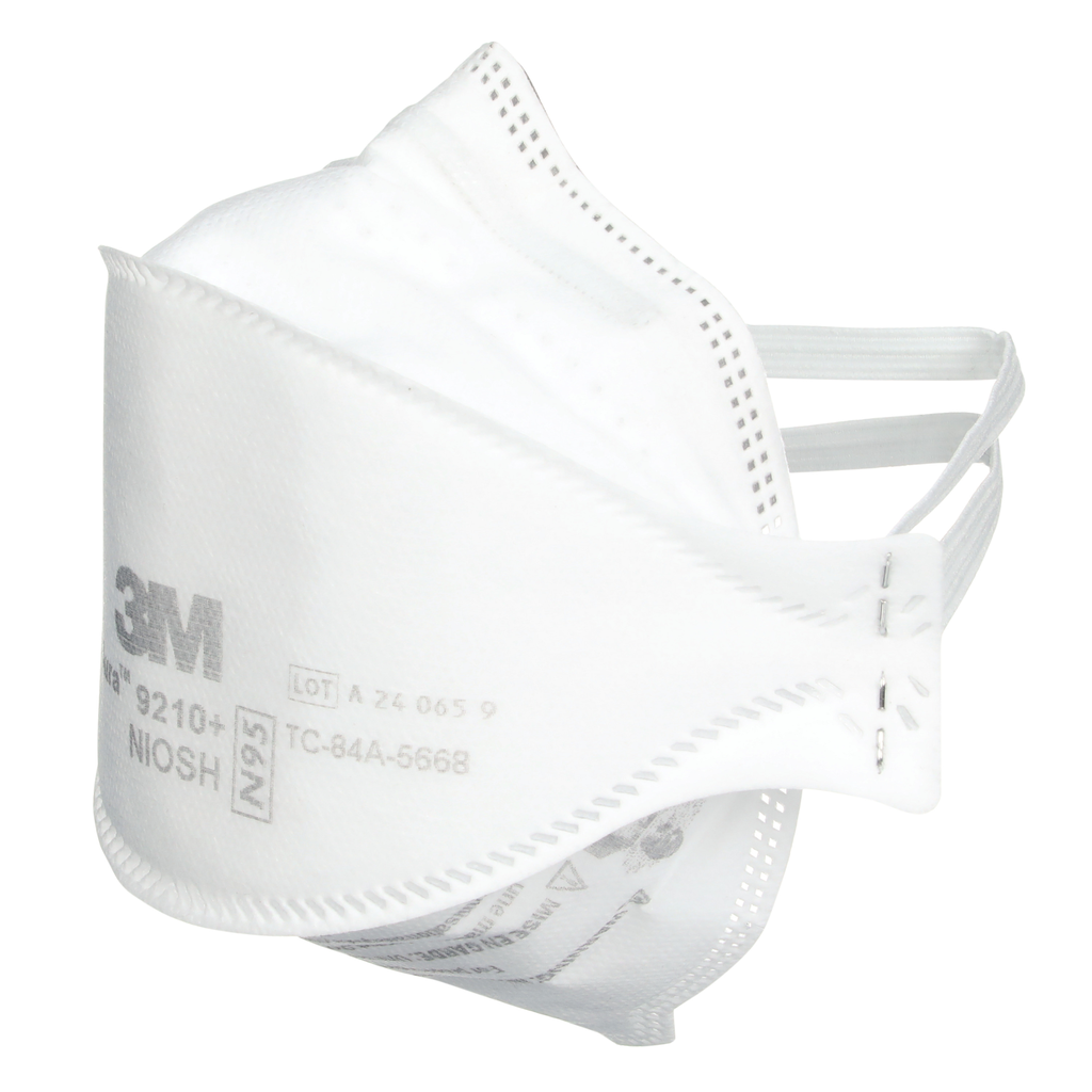 3M-7100266132 Particulate Respirator, N95, Braided Headband, Chin Tab, Bulk (240/cs)