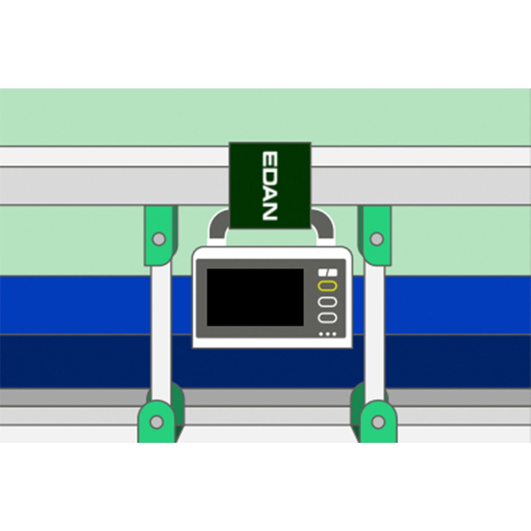 EdanUSA iM20 Bedrail Mounting Belt