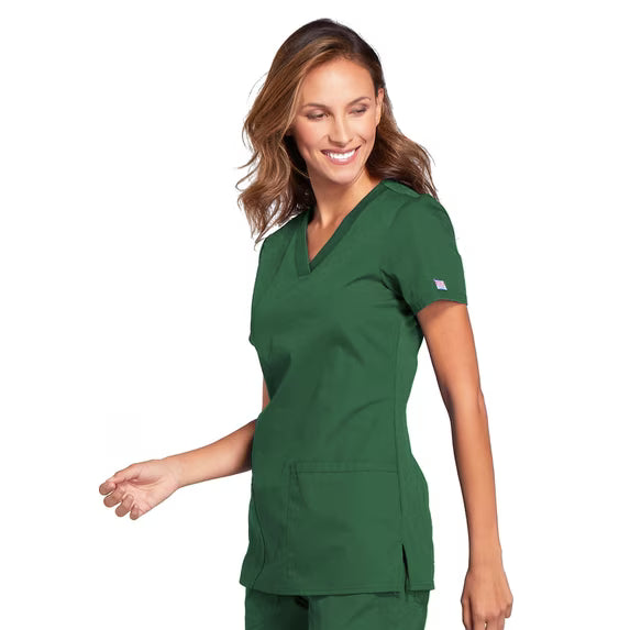 Cherokee Medical WW Originals Women's Knit V-Neck Solid Scrub Top