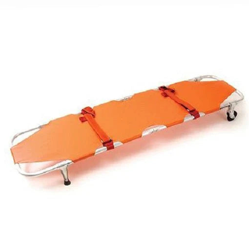 Ferno 11 Folding Emergency Stretcher with Wheels and Posts