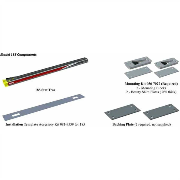 Ferno 185 Series StatTrac Cot Fastening System W/Mounting Blocks Kit