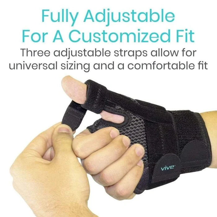 Vive Health-SUP1029 Thumb Brace - Black (Standard)