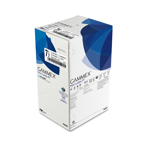 Ansell Gammex® Non-Latex Pi White Powder-Free Synthetic Surgical Gloves