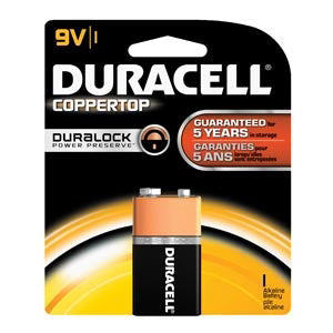 Duracell Coppertop Alkaline Retail Battery With Duralock Power Preserve Technology
