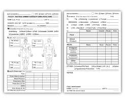 Safeguard Medical-44-115-10 Tccc Card (10/PK)