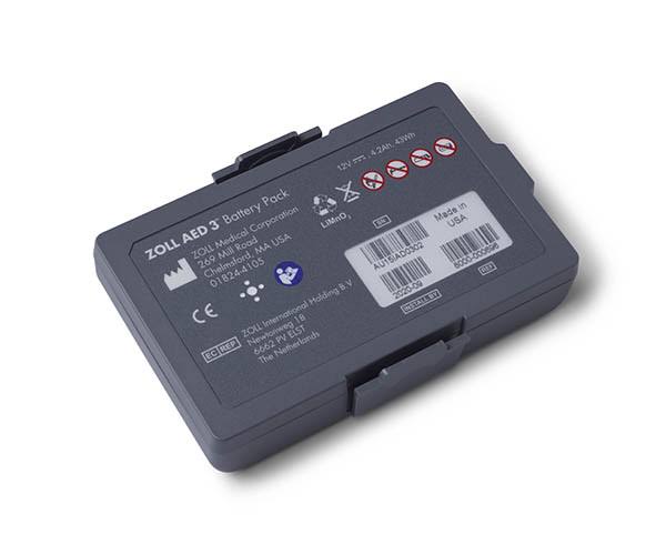 ZOLL-8000-000696 Paquete de 3 baterías AED (paquete de baterías de dióxido de manganeso y litio)