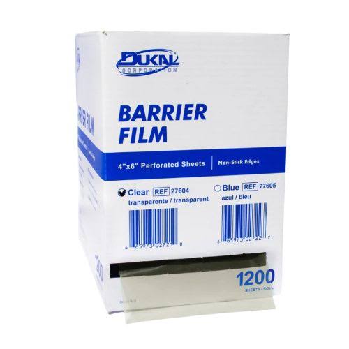 Dukal Corporation-27604-BK Barrier Film, 4"x6" Sheets, Clear (1200 sheets/roll, Bulk, 12 rolls/cs)