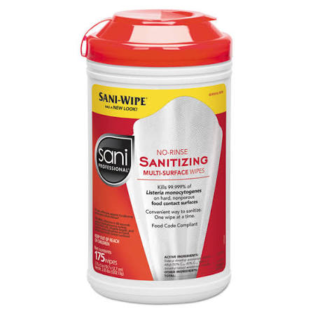 PDI Sani-Wipe™ Non-Rinse Food Contact Hard-Surface Sanitizing Wipe