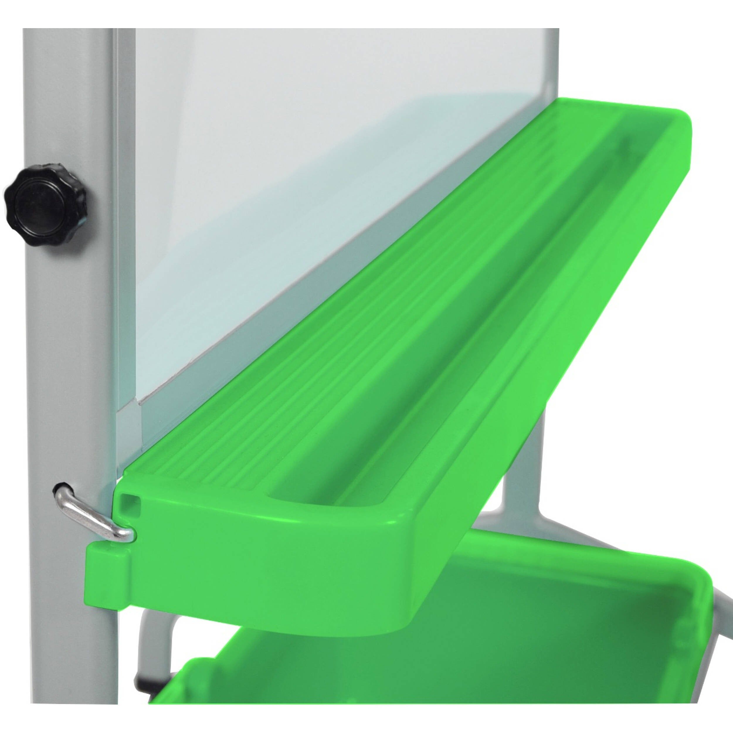 Luxor-MB3040WBIN Classroom Double-Sided Magnetic Whiteboard Stand with Storage Bins