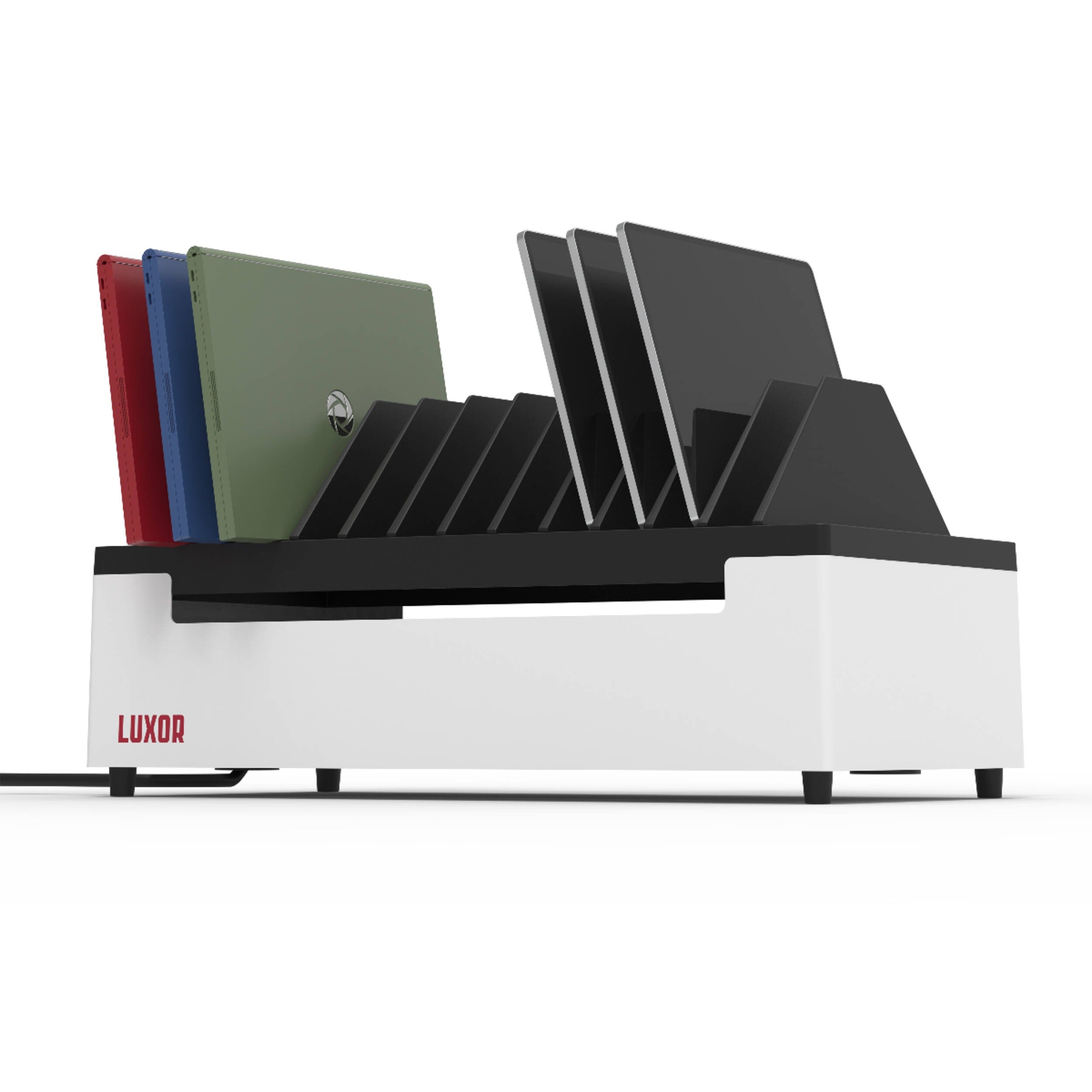 Luxor-LOTT12 12-Slot Desktop Charging Station for Laptops & Mobile Devices