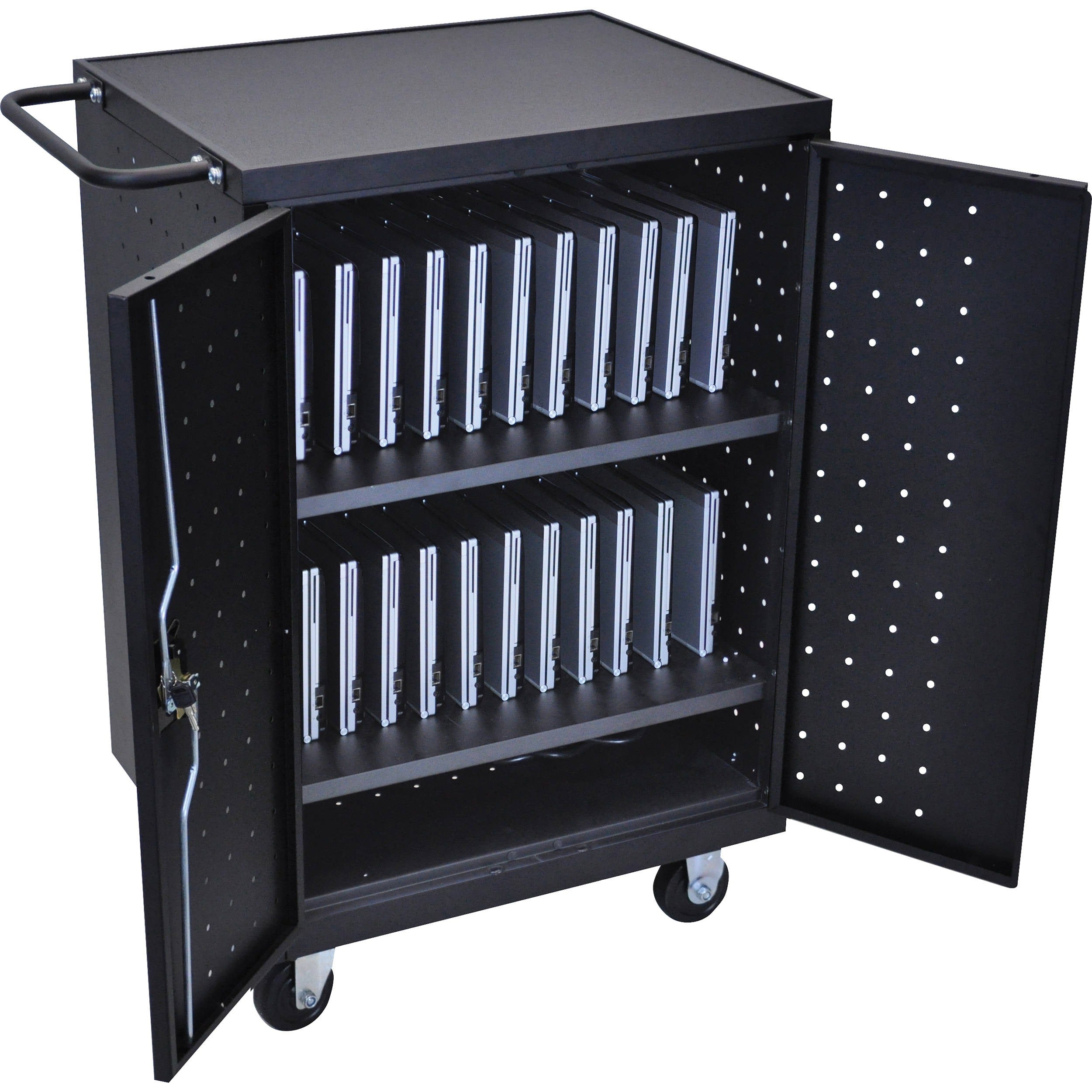 Luxor-LLTP24-B 24-Laptop Charging Station (Black)