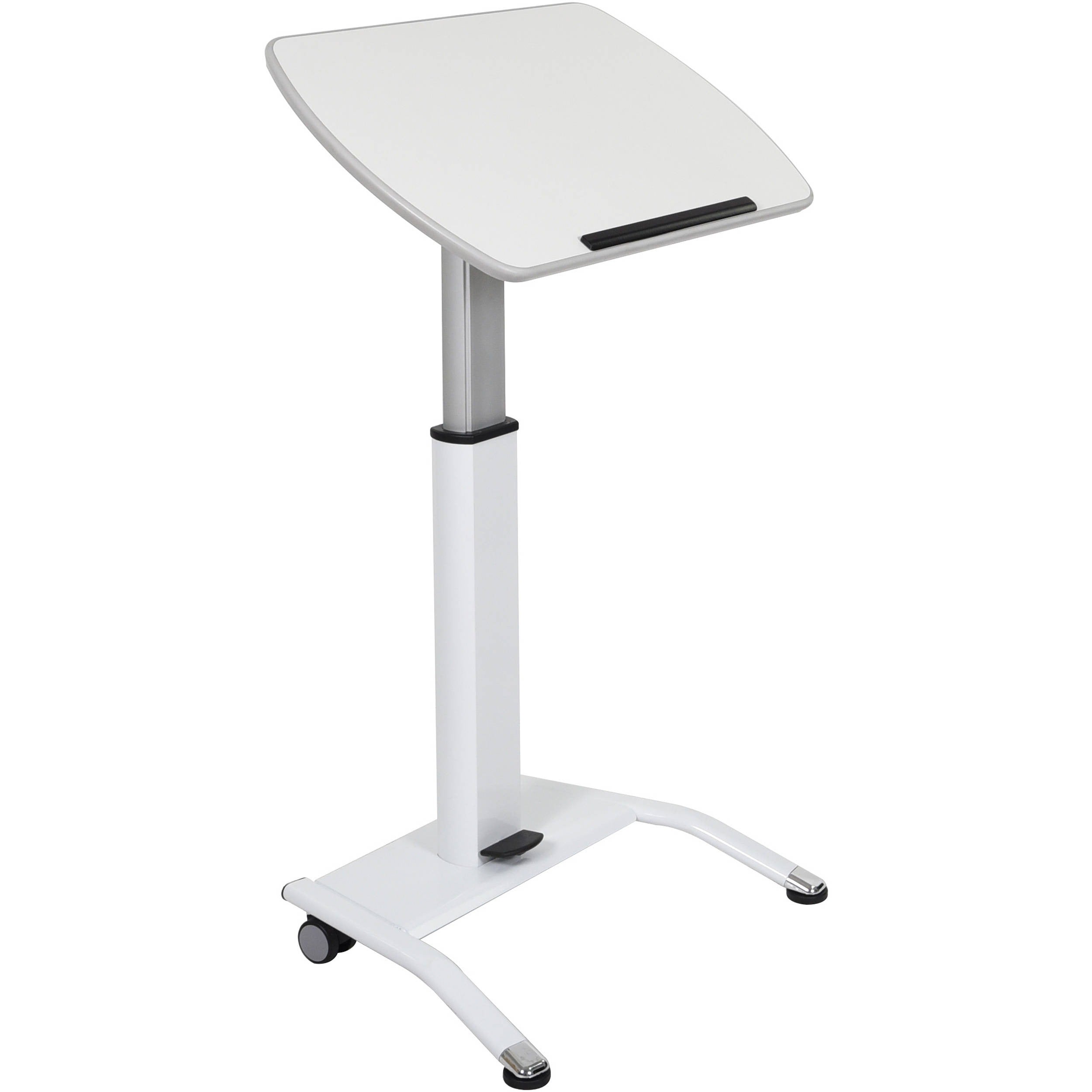 Luxor-LX-PNADJ-WH Pneumatic Height Adjustable Lectern