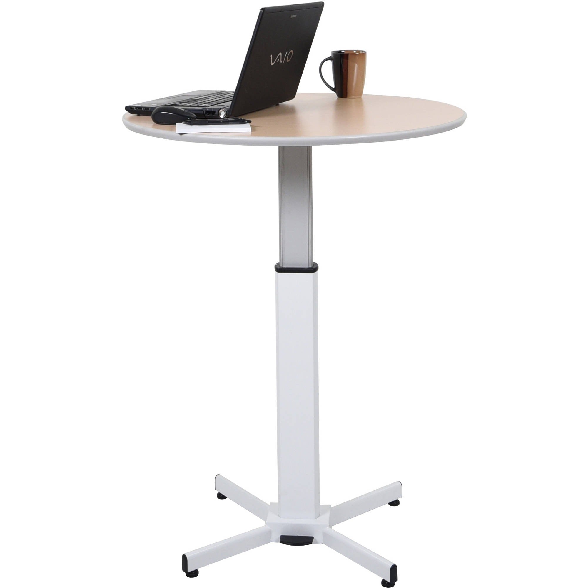 Luxor-LX-PNADJ-ROUND Pneumatic Adjustable Round Pedestal Table