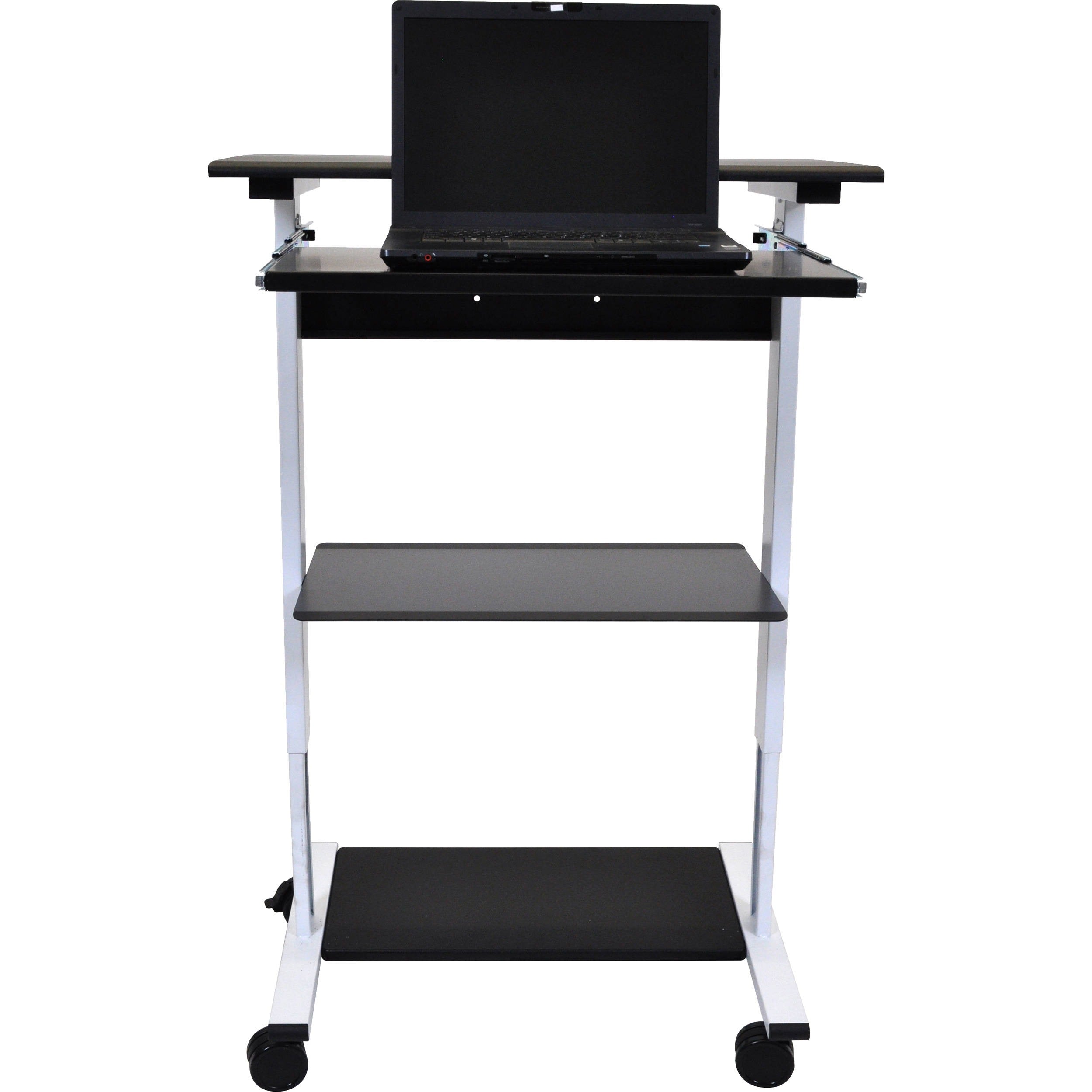 Luxor-STAND-WS30 Three-Shelf Adjustable Stand-Up Workstation