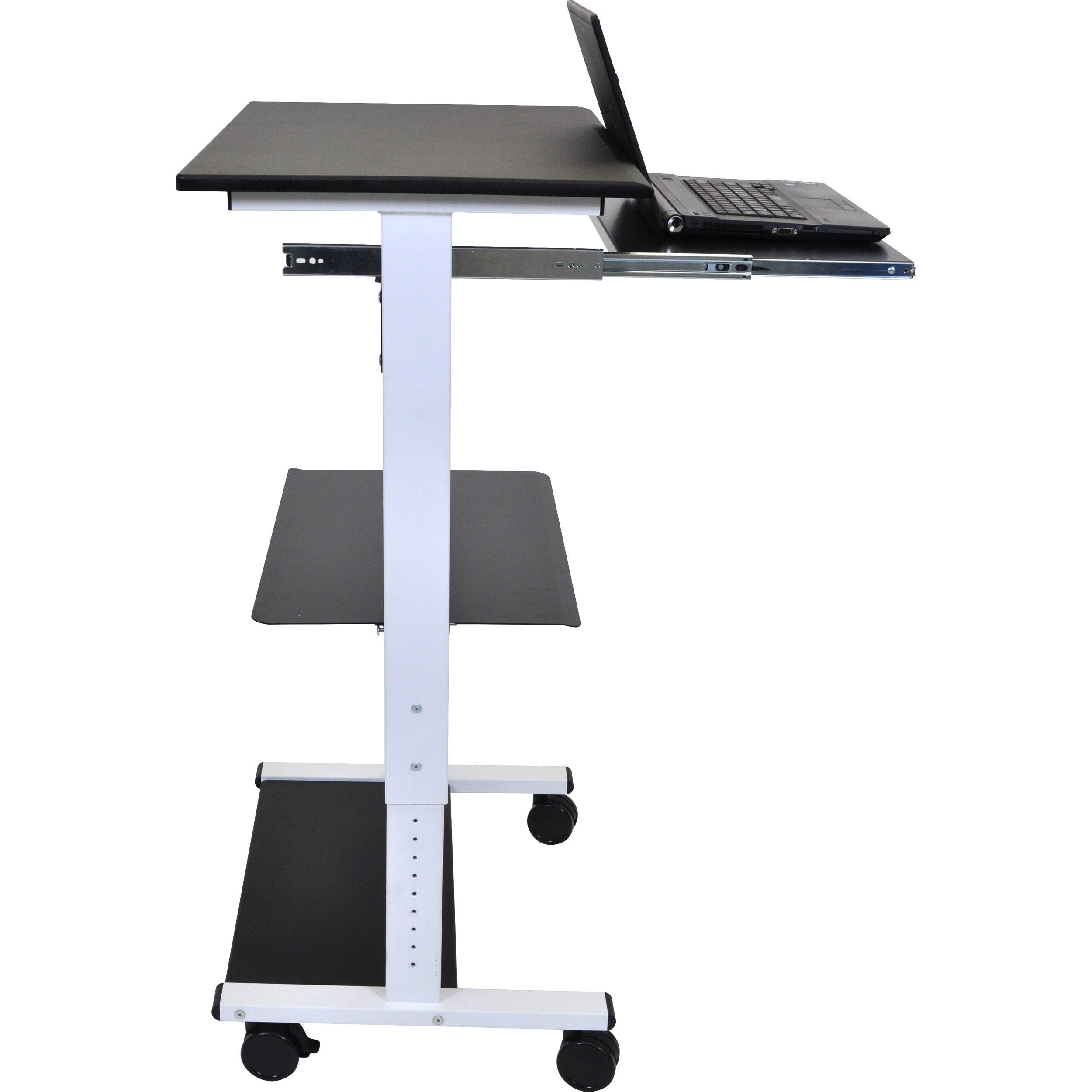 Luxor-STAND-WS30 Three-Shelf Adjustable Stand-Up Workstation