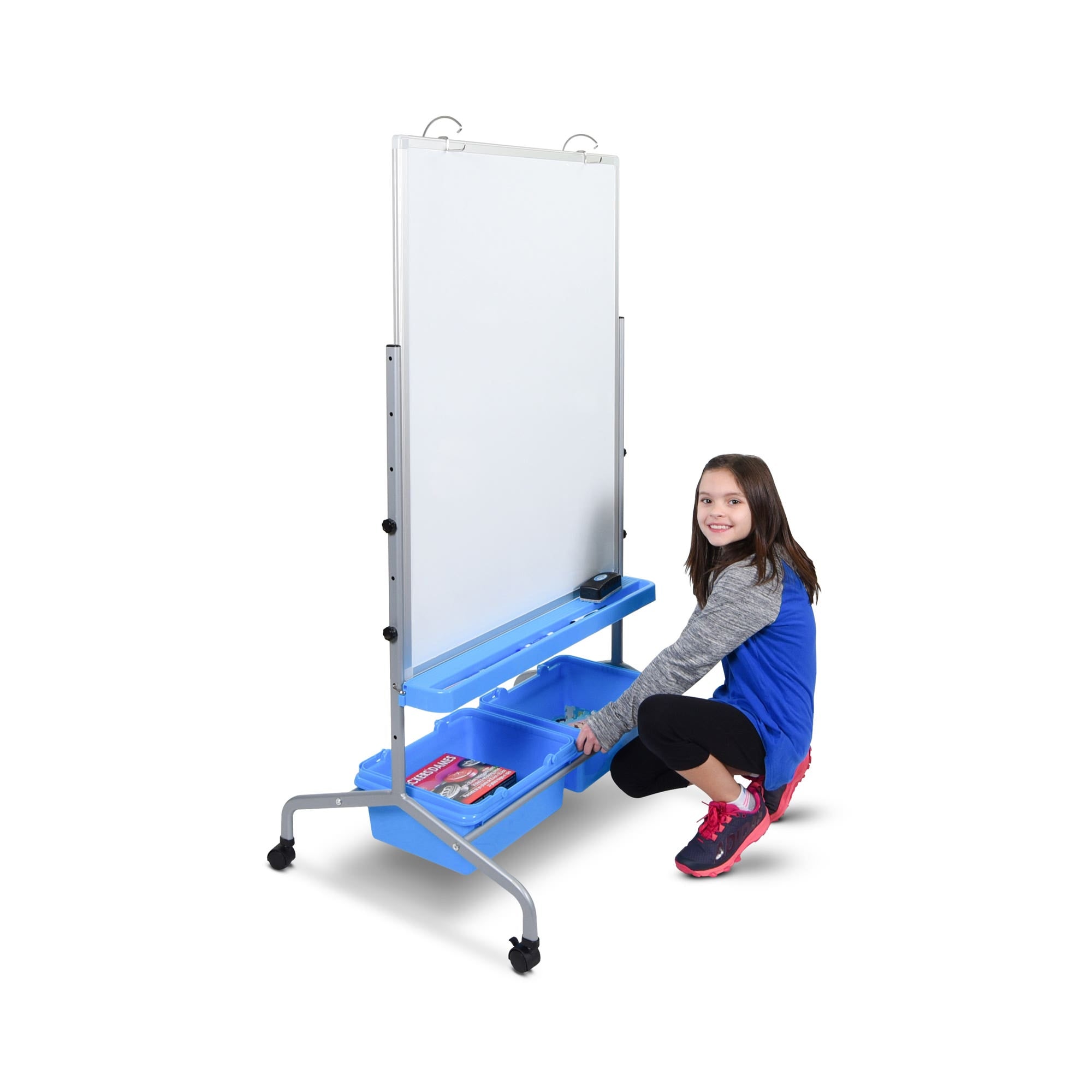 Luxor-L330 Classroom Chart Stand with Storage Bins