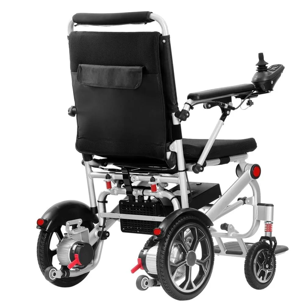 A2Z Mobility-A2Z76003L Lightweight Powered Electric Remote Control Folding Wheelchair – 220 lb Capacity