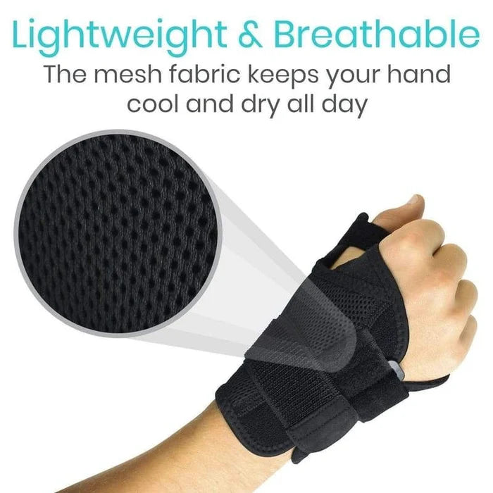 Vive Health-SUP1029 Thumb Brace - Black (Standard)