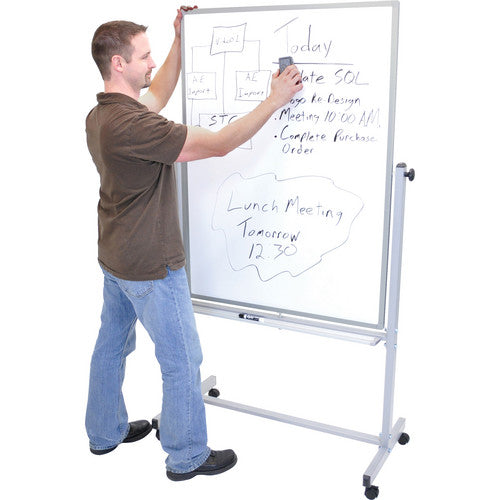 Luxor-MB3648WW Mobile Magnetic Reversible Whiteboard (35.5 x 47.25")