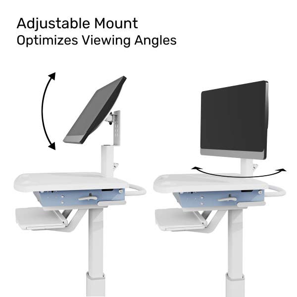 Luxor-MCWS003 VitalPower Healthcare Workstation Cart